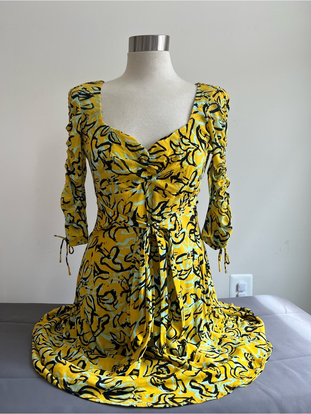 NWT Diane von Furstenberg Coralie Blockprint Ceylon Midi Dress M